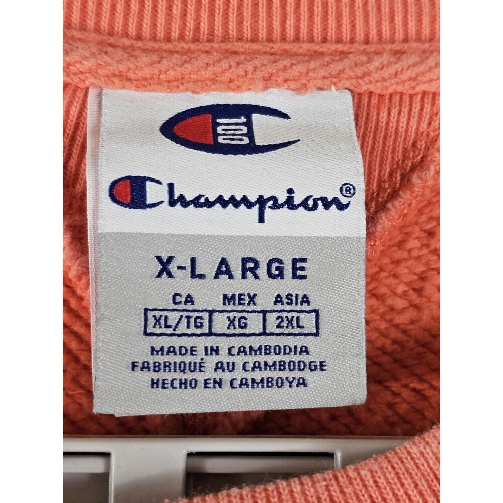Champion 100 Year Anniversary Crewneck Sweatshirt - Coral - Women's Size XL - Picture 11 of 12